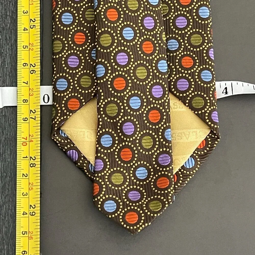 Robert Talbott Best of Class Brown Circle Design Silk Tie